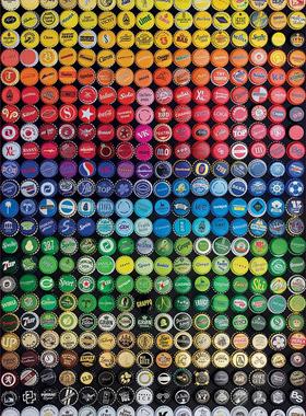 现货包邮 西班牙EDUCA进口成人益智拼图19026彩虹瓶盖拼贴1000片