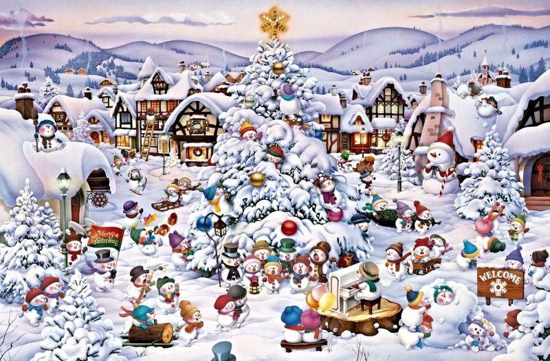 PIATNIK雪人圣诞欢歌益智拼图