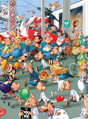 现货包邮 奥地利Piatnik进口益智拼图5372 紧急救护 急诊室1000片