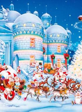 新款包邮 奥地利Piatnik进口成人益智拼图5622圣诞玩具工厂1000片