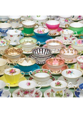 现货包邮 加拿大Cobble Hill 进口成人益智拼图51651 茶杯1000片