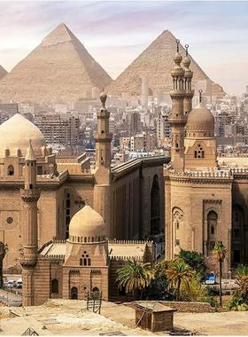 新款包邮 西班牙Educa进口益智风景拼图19611埃及开罗1000片减压