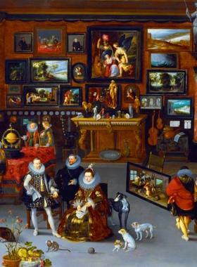 新款包邮 法国Bluebird蓝鸟进口益智名画拼图60077参观画廊1000片