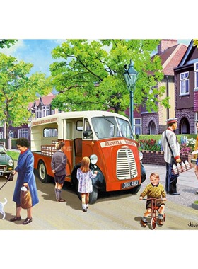 现货包邮JUMBO荷兰进口成人益智拼图减压11324送奶员1000片Falcon