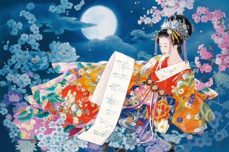 【夜光版】日本EPOCH进口成人益智拼图13-028春代 梦月夜1000片