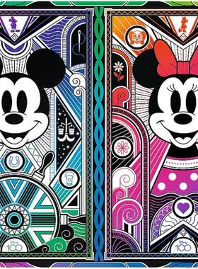 新款现货 trefl 迪士尼特别版 米奇和米妮 500+1片木质异形拼图