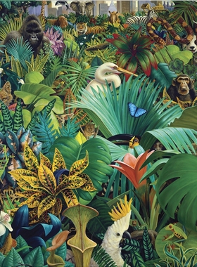 现货美国Pomegranate石榴进口拼图AA1060丛林动物 城市花园1000片