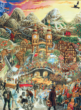 正品现货 意大利Ricordi进口益智拼图25140 披头士百歌之旅1000片