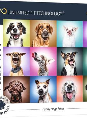 正品包邮trefl欧洲进口成人益智动物拼图玩具10706有趣的狗1000片