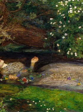 绝版包邮 D-Toys罗马尼亚进口益智名画拼图73815 奥菲莉亚1000片