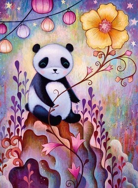 现货包邮 德国进口HEYE成人益智拼图29803孤独的熊猫1000片方盒