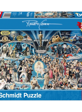新品包邮  施密特Schmidt德国进口成人益智拼图59398好莱坞1000片