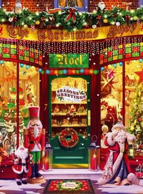 现货包邮 法国Bluebird蓝鸟进口成人益智拼图70342圣诞商店1000片