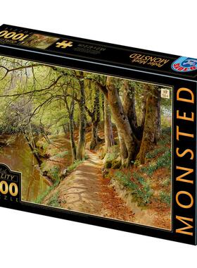 新款 D-Toys罗马尼亚进口名画拼图77417MO05 树林里的春日1000片