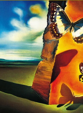 正品现货意大利Ricordi进口益智名画拼图25087蝴蝶背影1000片达利