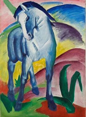 包邮 D-Toys罗马尼亚进口名画拼图72856MA02蓝马1000片弗朗兹马克