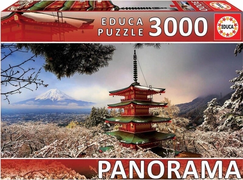 正品现货包邮西班牙Educa进口益智拼图18013日本富士山3000片宽幅