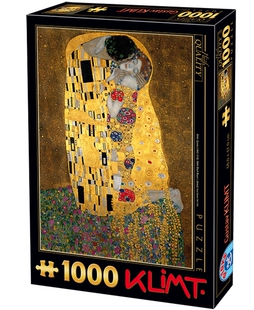 现货包邮D-Toys罗马尼亚进口益智拼图66923KL01克里姆特 吻1000片