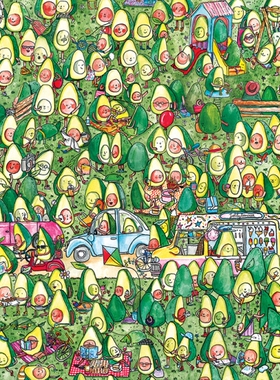 现货包邮Gibsons英国进口成人益智拼图G7203牛油果公园1000片