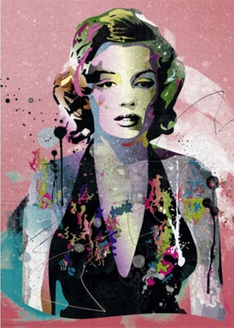 现货包邮 heye德国进口益智拼图29710明星玛丽莲 梦露 1000片方盒