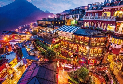 beverly台湾九份夜景益智拼图