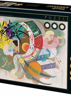 新款 D-Toys罗马尼亚进口名画拼图72849KA06主曲线1000片康定斯基