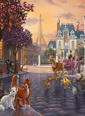 新款包邮施密特Schmidt德国进口益智迪士尼拼图59690玛丽猫1000片