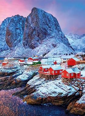 新款包邮Clementoni意大利进口益智拼图35144挪威罗弗敦群岛500片