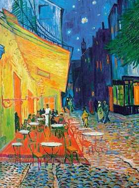 现货包邮 奥地利Piatnik 进口益智拼图5390 露天咖啡馆1000片梵高