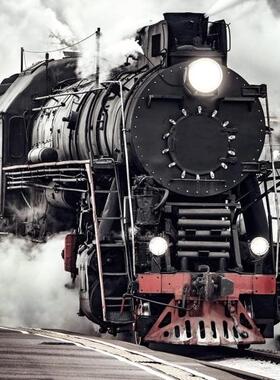 新款包邮 Interdruk波兰进口益智拼图 火车蒸汽机车500片黑白减压