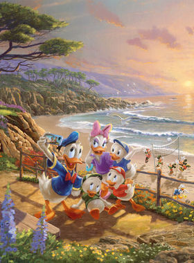 现货施密特Schmidt德国进口迪士尼卡通拼图59951唐老鸭一家1000片