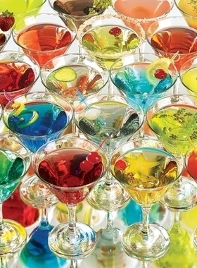 现货包邮 加拿大Cobble Hill 进口益智拼图51826彩色鸡尾酒1000片