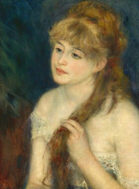 现货法国Grafika进口名画拼图01895编头发的年轻女子1000片雷诺阿