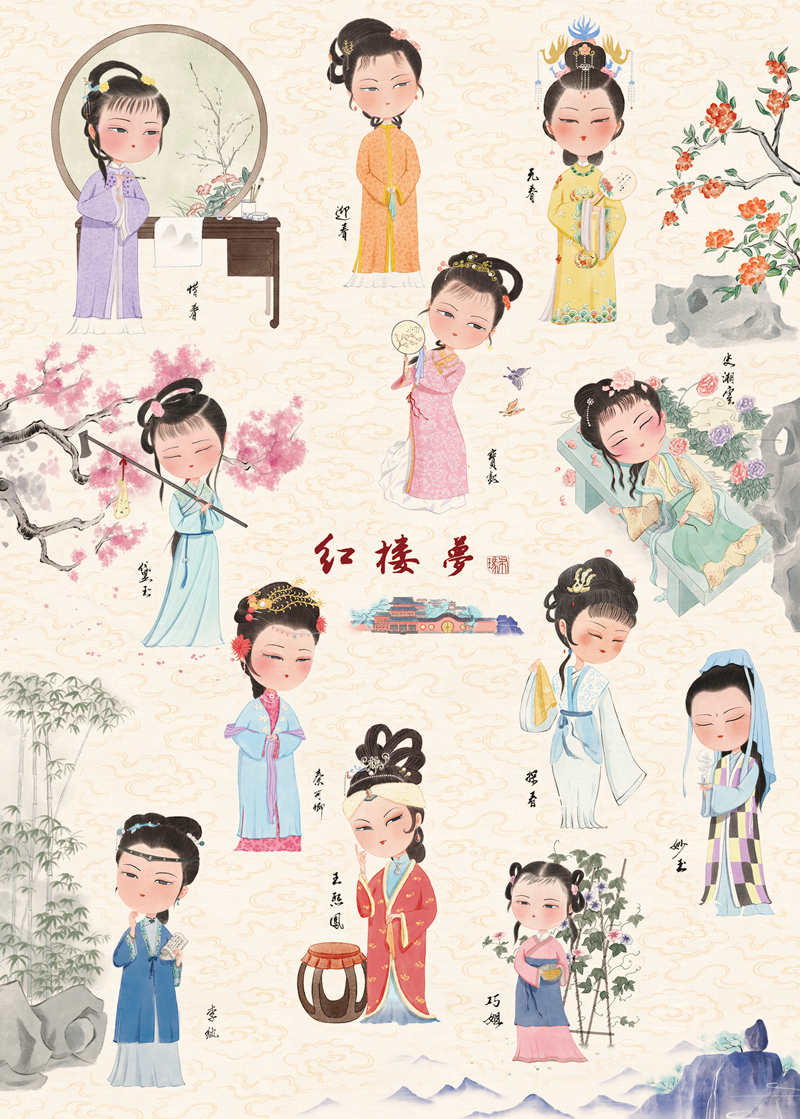 拼道四大名著红楼梦拼图