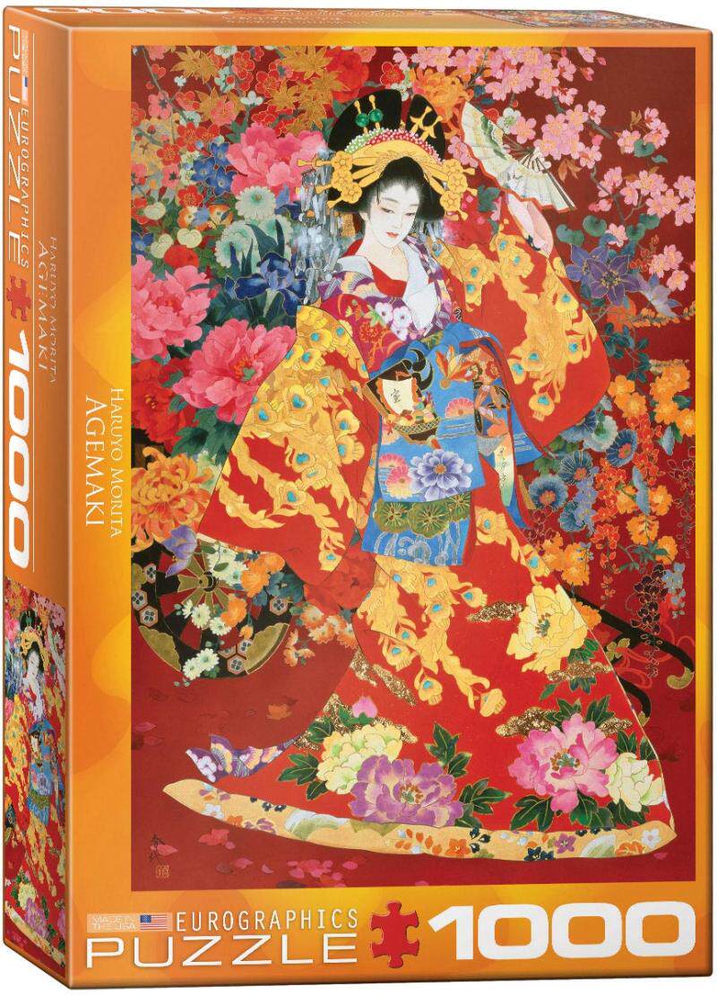欧版 Eurographics加拿大进口益智拼图0564日本仕女图1000片春代