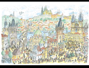 小蚂蚁Akena意大利进口益智拼图FV2490布拉格1080片 包邮 正品 现货