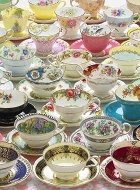 现货包邮 加拿大Cobble Hill 进口益智拼图51775多彩的茶杯1000片