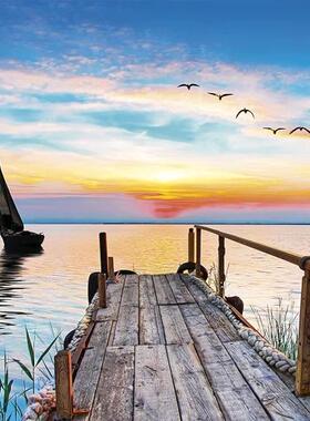 现货包邮Clementoni意大利进口益智拼图35121宁静的自然湖泊500片