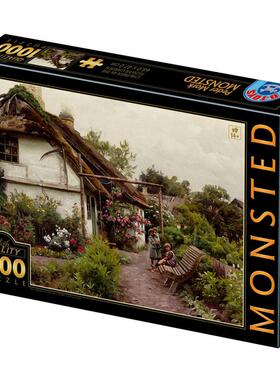 新款 D-Toys罗马尼亚进口名画拼图77417MO03花园里的孩子们1000片