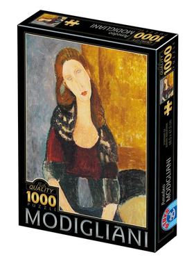 新款 D-Toys罗马尼亚进口益智名画拼图77400MO01珍妮的肖像1000片