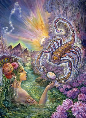 现货包邮 法国Grafika进口益智名画拼图 00827天蝎星座1000片华尔