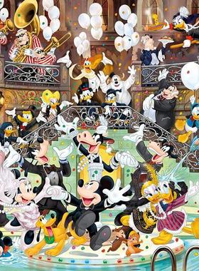 现货Clementoni意大利进口益智拼图39472迪斯尼 米奇90周年1000片