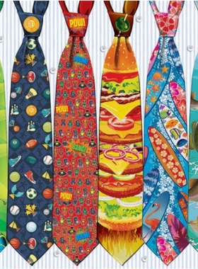 现货包邮 加拿大Cobble Hill进口益智拼图玩具52097彩色领带500片