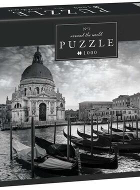 新款包邮 Interdruk波兰进口益智风景拼图1000片环游世界之威尼斯