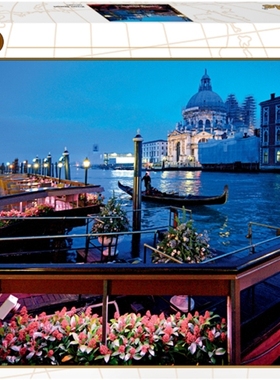 现货包邮俄罗斯step puzzle进口益智拼图79102威尼斯的傍晚1000片