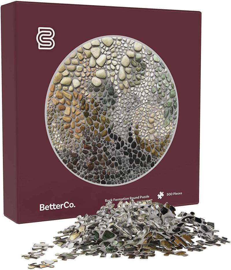新品现货 betterco美国进口成人益智减压拼图 石子500片圆形礼物