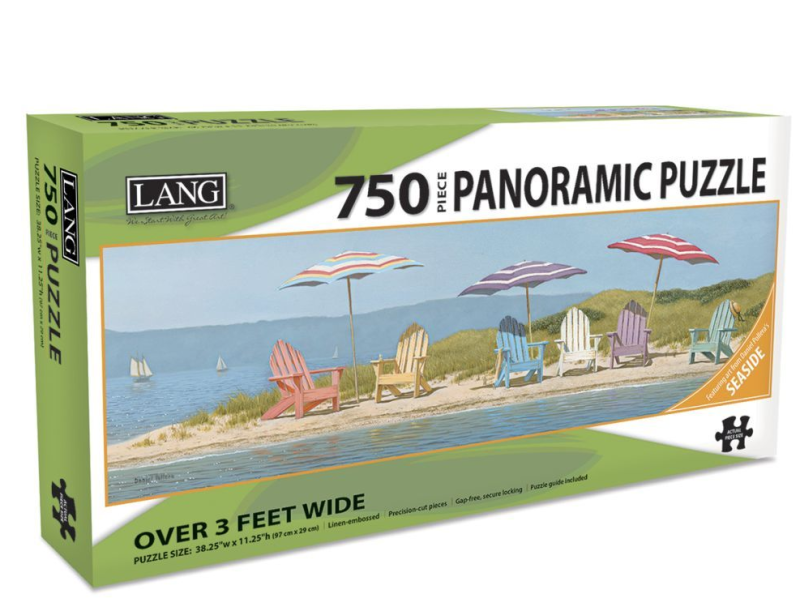 现货包邮 美国Lang进口成人益智拼图5041019 沙滩色彩750片宽幅