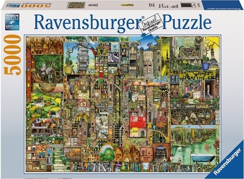 现货包邮 睿思Ravensburger德国进口益智拼图17430书架小镇5000片