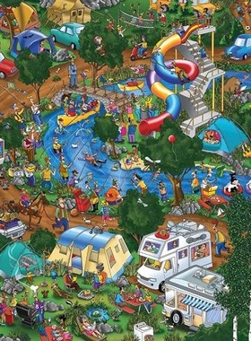 包邮施密特Schmidt德国进口益智拼图59965休闲时光1000片斯凯尔顿