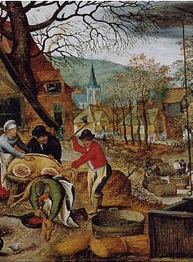 现货D-Toys罗马尼亚进口名画拼图66947BR03 秋天1000片小勃鲁盖尔